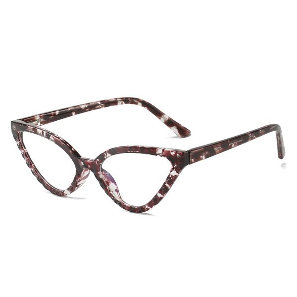 fashion cat eye flat glasses goggles triangle catwalk glasses frame, Black 
fashion cat eye flat glasses goggles triangle catwalk glasses frame, Black