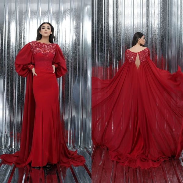 tony chaaya 2022 red mermaid prom dresses beading sequined women formal evening gowns long sleeve chiffon vestido de novia, Black
tony chaaya 2022 red mermaid prom dresses beading sequined women formal evening gowns long sleeve chiffon vestido de novia, Black