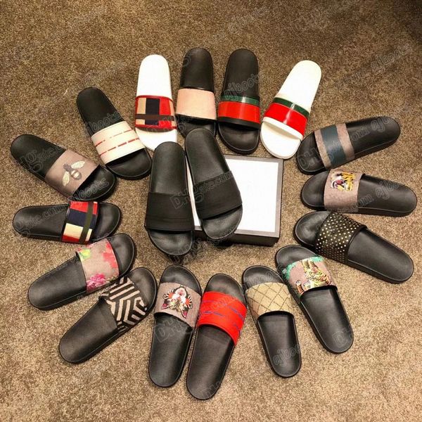 designer slides mens womens slippers summer sandals beach slide flowers flat platform rubber printing bloom leather floral snake t205w, Black
designer slides mens womens slippers summer sandals beach slide flowers flat platform rubber printing bloom leather floral snake t205w, Black