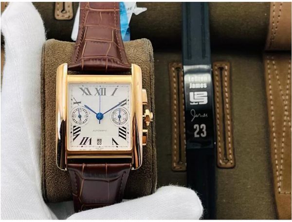 eg factory w5330007 watch 34.3mm x 44mm with 7750 chronograph automatic movement sapphire crystal glass mirror leather strap waterproof syst, Slivery;brown 
eg factory w5330007 watch 34.3mm x 44mm with 7750 chronograph automatic movement sapphire crystal glass mirror leather strap waterproof syst, Slivery;brown