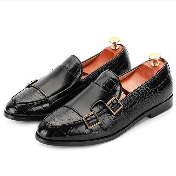 men's pu leather black spring buckle elegant designer wedding shoes bride for men moccasin dress shoe da53
men's pu leather black spring buckle elegant designer wedding shoes bride for men moccasin dress shoe da53