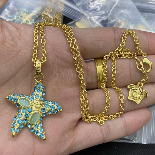 fashion new designed pendant sea travel holiday style starfish necklace banshee medusa head portrait 18k gold plated women's 210i, Silver 
fashion new designed pendant sea travel holiday style starfish necklace banshee medusa head portrait 18k gold plated women's 210i, Silver