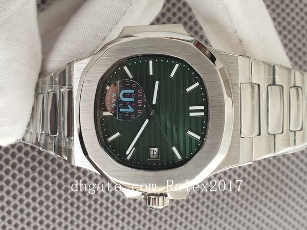 u1f factory mens quality wristwatches 40mm green dial workin maker 5711 stainless steel asia 2813 movement transparent mechanical automatic, Slivery;brown
u1f factory mens quality wristwatches 40mm green dial workin maker 5711 stainless steel asia 2813 movement transparent mechanical automatic, Slivery;brown