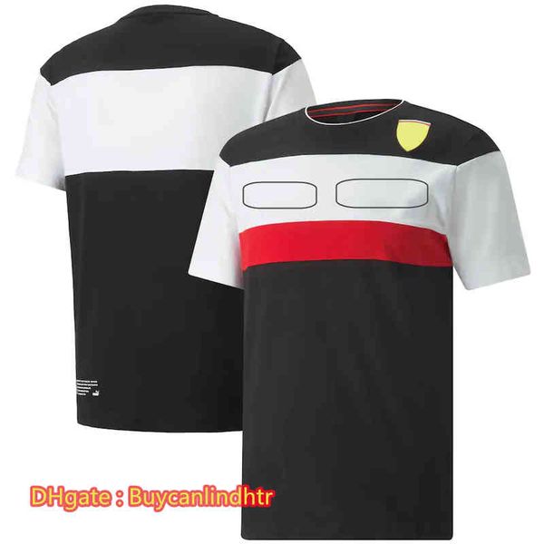 2022 new f1 racing t-shirt summer team round neck shirt with the same customization, White;black
2022 new f1 racing t-shirt summer team round neck shirt with the same customization, White;black
