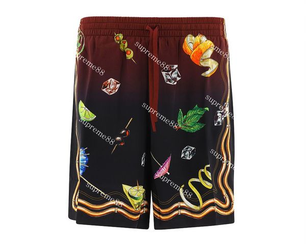 casablanc 22ss men designer sun set casual silk short sleeves shirts shorts summer beach sets, Black
casablanc 22ss men designer sun set casual silk short sleeves shirts shorts summer beach sets, Black