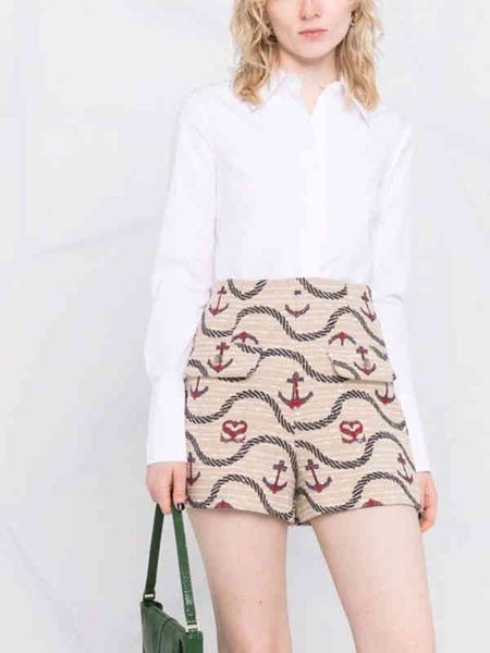 women's shorts sand summer women anchor wave prin font flap pockets high waist french pairs fashion wjrd, White;black
women's shorts sand summer women anchor wave prin font flap pockets high waist french pairs fashion wjrd, White;black