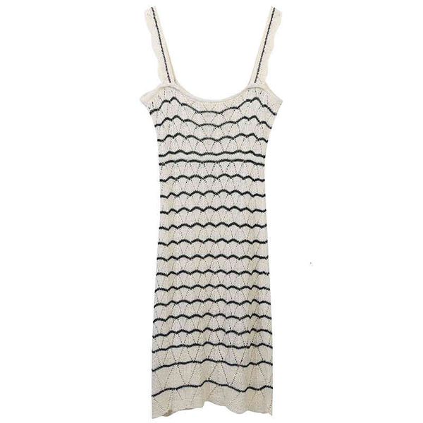 casual dresses summer knitted suspender dress 2022 wave stripe color matching temperament slim skirt thin style mwkv, Black;gray
casual dresses summer knitted suspender dress 2022 wave stripe color matching temperament slim skirt thin style mwkv, Black;gray
