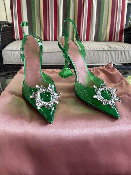 amina muaddi green italy sandal pumps 95 begum glass pvc shoes sling crystal party paris pyramid-style heel kim kardashian egz, Black
amina muaddi green italy sandal pumps 95 begum glass pvc shoes sling crystal party paris pyramid-style heel kim kardashian egz, Black