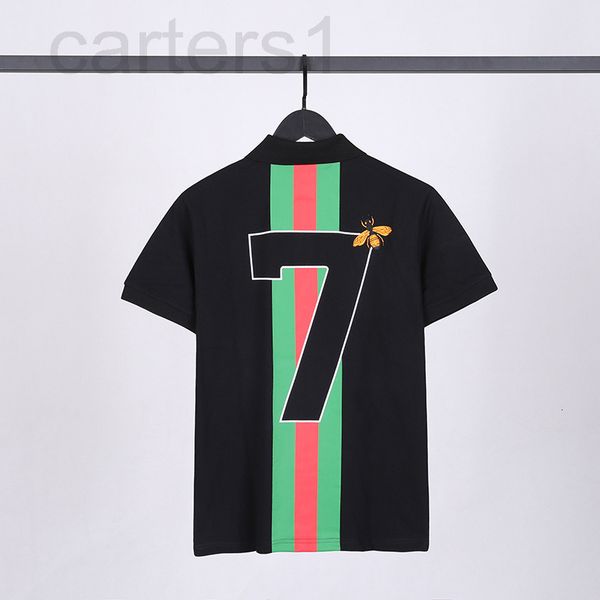 men's t-shirts designer summer new high street lapel red and green stripe 7-print embroidered little bee cotton half sleeved polo shirt, White;black
men's t-shirts designer summer new high street lapel red and green stripe 7-print embroidered little bee cotton half sleeved polo shirt, White;black