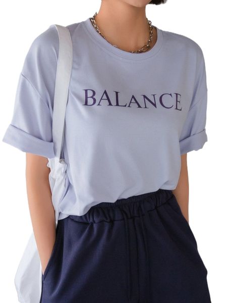 dazy letter print drop shoulder tee l75k#, White
dazy letter print drop shoulder tee l75k#, White