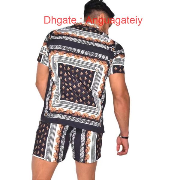 men's casual fashion shirts tracksuit hawaiian sets t-shirts printing luxury summer swim short sleeve button men shirt suit vacation be, White;black
men's casual fashion shirts tracksuit hawaiian sets t-shirts printing luxury summer swim short sleeve button men shirt suit vacation be, White;black