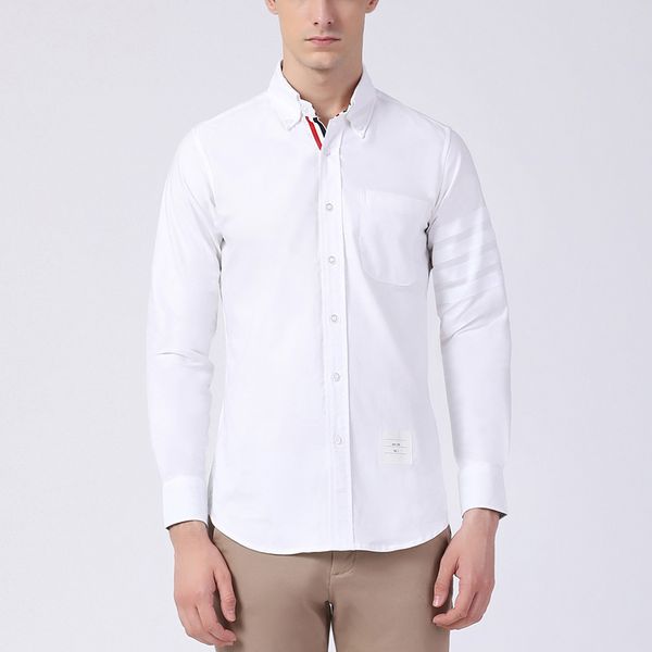 new arrival spring autumn men's shirt fashion design cuff rwb striped cotton oxford blouses mens business causal clothing slim wholesal, White;black
new arrival spring autumn men's shirt fashion design cuff rwb striped cotton oxford blouses mens business causal clothing slim wholesal, White;black