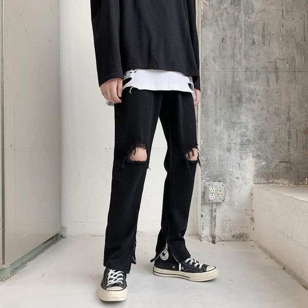 men's jeans men solid chic trendy leisure holes zipper side-slit harajuku high street cool streetwear hip hop designed s-3xl retro insm, Blue
men's jeans men solid chic trendy leisure holes zipper side-slit harajuku high street cool streetwear hip hop designed s-3xl retro insm, Blue