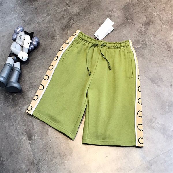 2022 factory wholesale new summer fashion side double g letter ribbon reflective striped capris men's and women's loose drawstring, White;black
2022 factory wholesale new summer fashion side double g letter ribbon reflective striped capris men's and women's loose drawstring, White;black