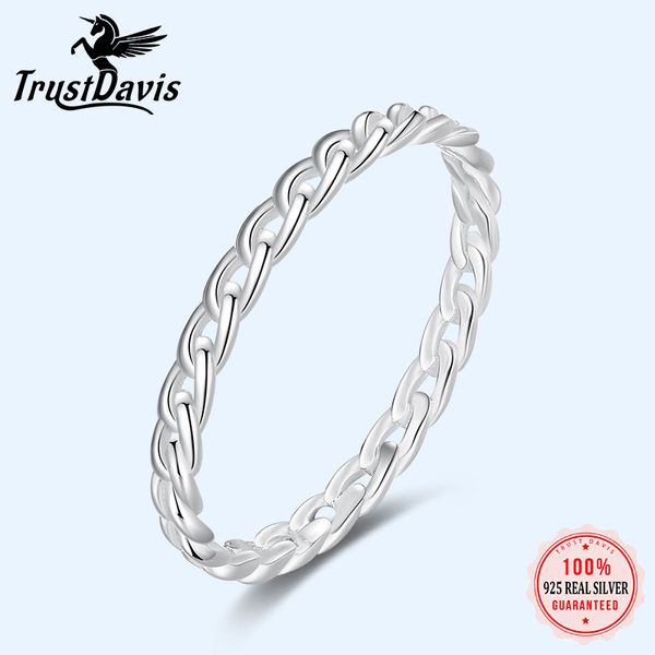 trustdavis minimalist 925 sterling silver sweet twist chain finger ring for women wedding s925 jewelry da1099 220716, Slivery;golden
trustdavis minimalist 925 sterling silver sweet twist chain finger ring for women wedding s925 jewelry da1099 220716, Slivery;golden