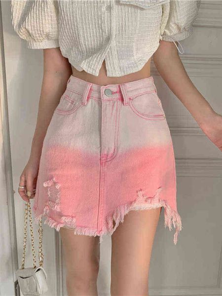 houzhou gradient pink jean skirt women korean fashion high waist irregular hole denim mini skirt summer y2k punk streetwear t220819, Black
houzhou gradient pink jean skirt women korean fashion high waist irregular hole denim mini skirt summer y2k punk streetwear t220819, Black