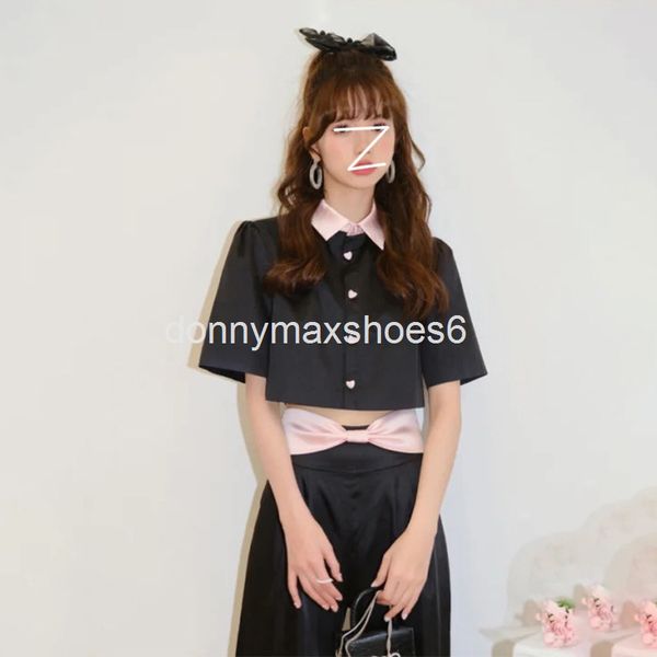 two piece dress design sense aging satin suit bow polo collar short sleeve shirt high waist wide leg pants, White
two piece dress design sense aging satin suit bow polo collar short sleeve shirt high waist wide leg pants, White