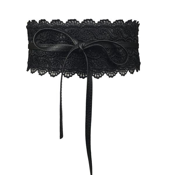 new black white wide corset lace belt female self tie obi cinch waistband belts for women wedding dress waist band ys222, Black;brown
new black white wide corset lace belt female self tie obi cinch waistband belts for women wedding dress waist band ys222, Black;brown
