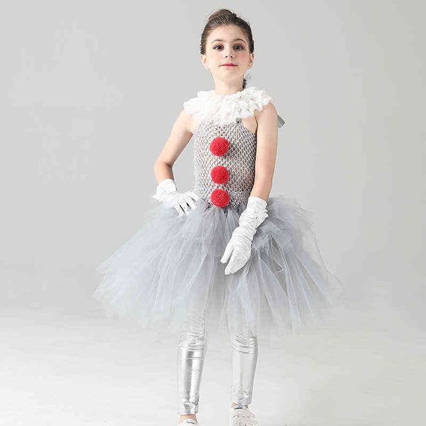 girls pennywise come cosplay it clown halloween child's fancy tutu dress handmade kids carnival party tulle l220716, Blue
girls pennywise come cosplay it clown halloween child's fancy tutu dress handmade kids carnival party tulle l220716, Blue