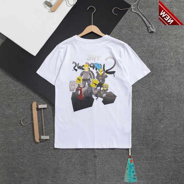 50% discount fashion brand ow off co branded simpson seri cartoon round neck short sleeve loose large couple t-shirt factory direct sale, White;black
50% discount fashion brand ow off co branded simpson seri cartoon round neck short sleeve loose large couple t-shirt factory direct sale, White;black
