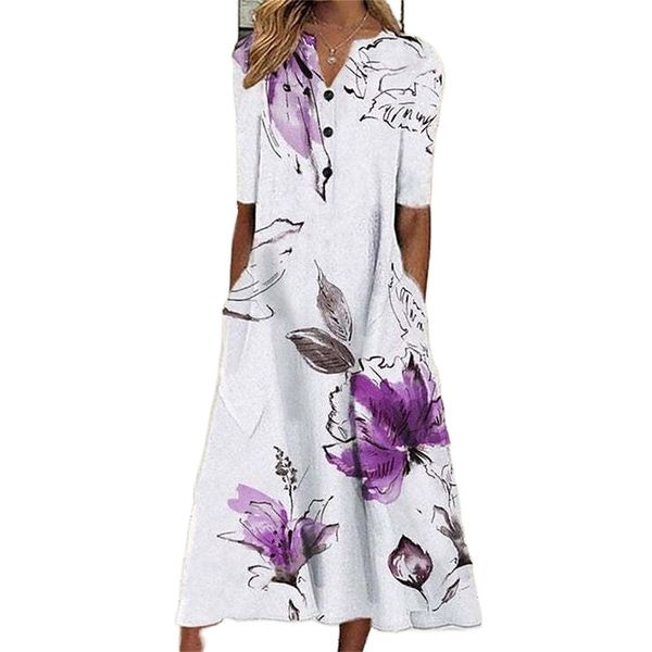 women's a line dress midi dress white black gray purple half sleeve floral color gradient geometric pocket print spring summer v neck c
women's a line dress midi dress white black gray purple half sleeve floral color gradient geometric pocket print spring summer v neck c