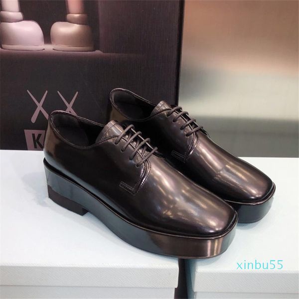 dress shoes early spring lace-up wedge heel derby fashion celebrities same thick-soled square toe women loafers retro, Black
dress shoes early spring lace-up wedge heel derby fashion celebrities same thick-soled square toe women loafers retro, Black