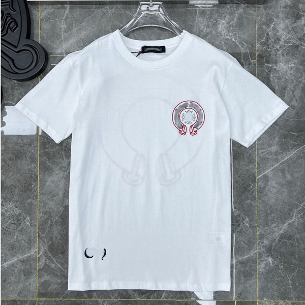 luxury men's summer t shirts brand ch man t-shirt fashion women cross sanskrit tees letter horseshoe short sleeve designer tshirts boy, White;black 
luxury men's summer t shirts brand ch man t-shirt fashion women cross sanskrit tees letter horseshoe short sleeve designer tshirts boy, White;black