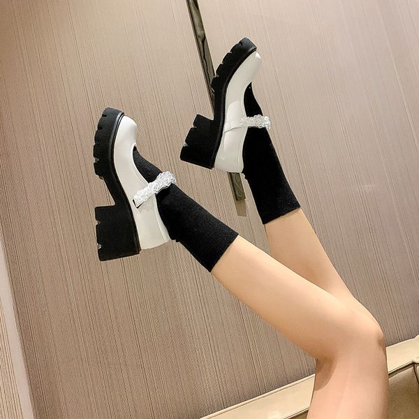 mary jane women autumn 2022 new korean crystal lolita shoes ladies hundred platform genuine leather loafers women, Black
mary jane women autumn 2022 new korean crystal lolita shoes ladies hundred platform genuine leather loafers women, Black