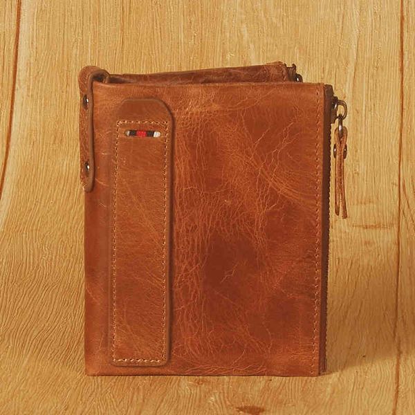 wallets bags handbags rfid anti theft brush leather men's wallet short double zipper, Red;black
wallets bags handbags rfid anti theft brush leather men's wallet short double zipper, Red;black