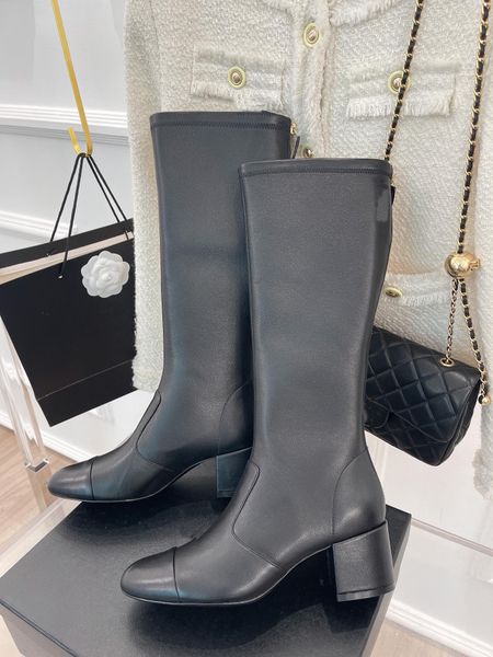 women genuine leather boots fashion stretch high boots medium heel luxury designer famous brand girls outdoor shoes 2316, Black
women genuine leather boots fashion stretch high boots medium heel luxury designer famous brand girls outdoor shoes 2316, Black