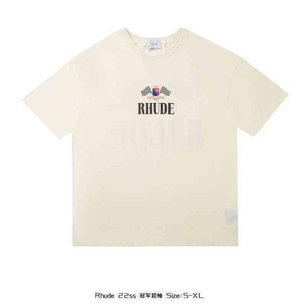 high version 2022 summer fashion brand rhude american printed men's and women's short sleeved t-shirt bottom shirt high quality, White;black
high version 2022 summer fashion brand rhude american printed men's and women's short sleeved t-shirt bottom shirt high quality, White;black