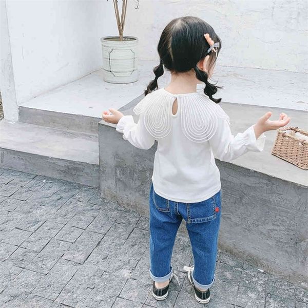 child t-shirts floral pattern girls spring autumn kids tshirt casual style kids clothing 210412, White;black
child t-shirts floral pattern girls spring autumn kids tshirt casual style kids clothing 210412, White;black