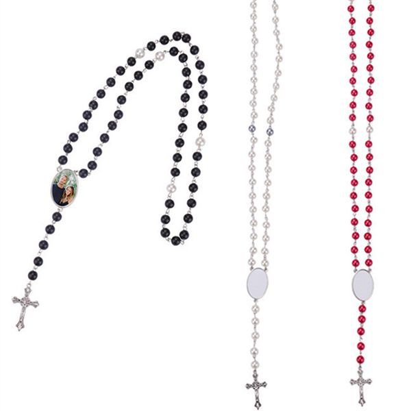 vintage sublimation blank cross necklace woman thermal transter abs beads p frame red purple black white beads for women long pendant neckla, Silver
vintage sublimation blank cross necklace woman thermal transter abs beads p frame red purple black white beads for women long pendant neckla, Silver