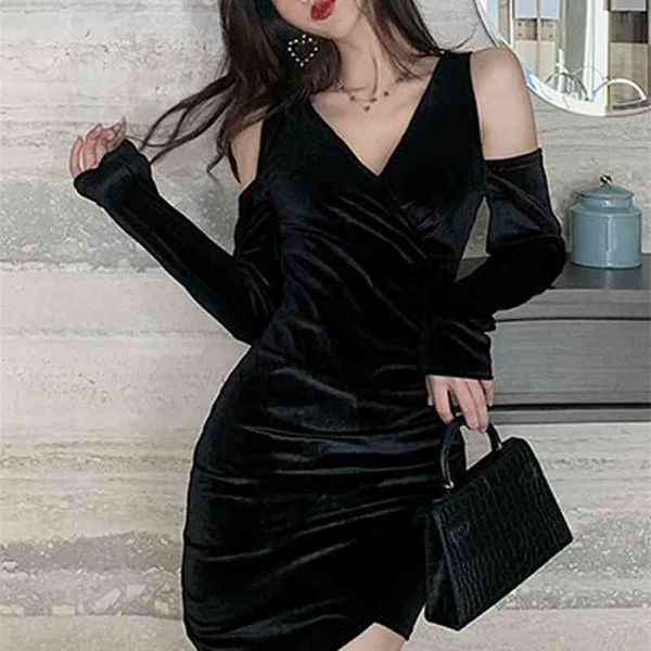velvet dress autumn vneck irregular bottoming office lady sheath kneelength 210603, Black;gray
velvet dress autumn vneck irregular bottoming office lady sheath kneelength 210603, Black;gray