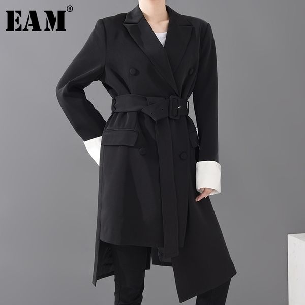 eam women black irregular big size long blazer lapel long sleeve loose fit jacket fashion spring autumn 1s07001 y201026, White;black
eam women black irregular big size long blazer lapel long sleeve loose fit jacket fashion spring autumn 1s07001 y201026, White;black