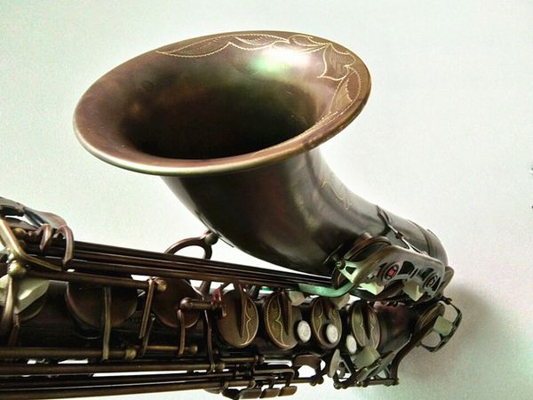 tenor saxophone professional b flat sax antique copper saxofone woodwind musical instruments with case
tenor saxophone professional b flat sax antique copper saxofone woodwind musical instruments with case