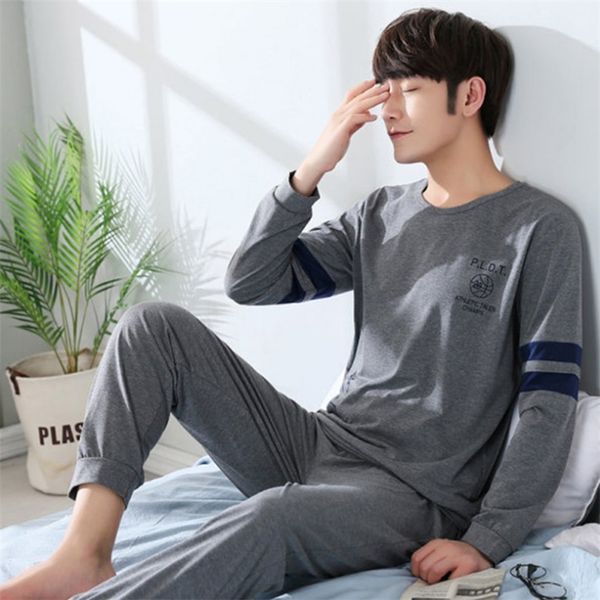 pajama set men o neck long sleeve striped comfortable warm cotton mens pajamas plus size xxxl korean style home clothing casual lj201113, Black;brown
pajama set men o neck long sleeve striped comfortable warm cotton mens pajamas plus size xxxl korean style home clothing casual lj201113, Black;brown