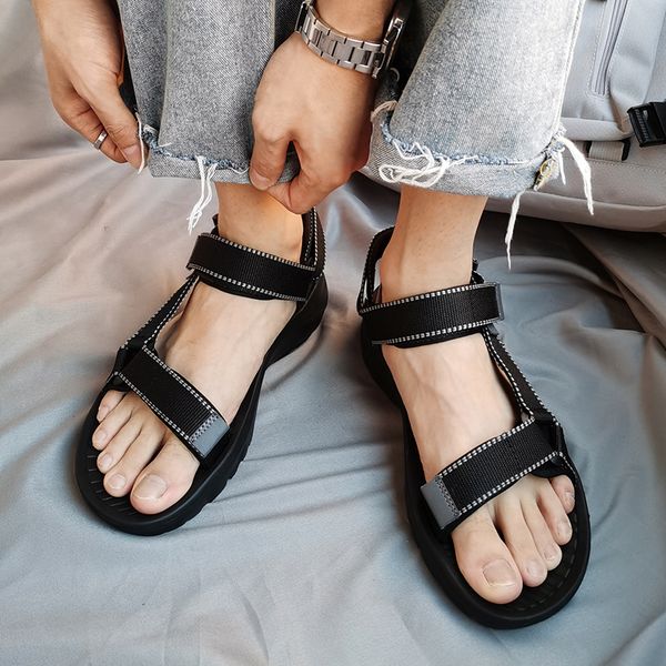 men brand summer sandals fashion hook & loop sandals outdoor sandal couples sandals sandalia hombre casual trekking open shoes, Black
men brand summer sandals fashion hook & loop sandals outdoor sandal couples sandals sandalia hombre casual trekking open shoes, Black