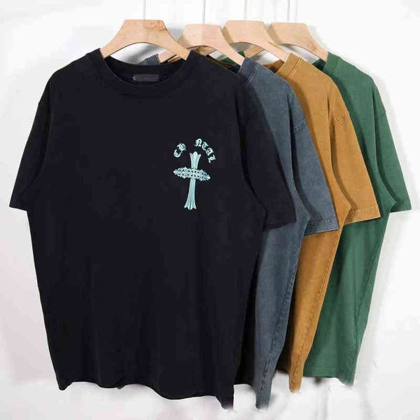 factory online export designer brand short sleeves ch croix wash four-color cross t-shirt horseshoe lovers fashion, White
factory online export designer brand short sleeves ch croix wash four-color cross t-shirt horseshoe lovers fashion, White