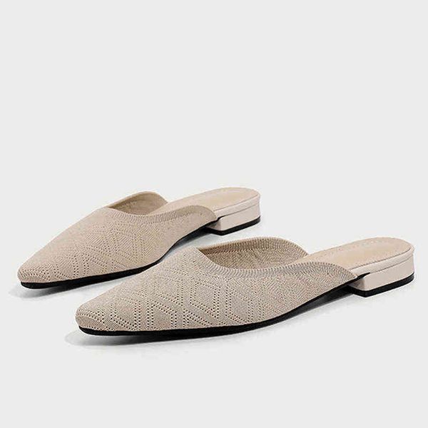 slipper 2022 summer flat mule women knitted stretch slipper breathable casual slide shoe female closed punch shoe backles sandal 220723, Black
slipper 2022 summer flat mule women knitted stretch slipper breathable casual slide shoe female closed punch shoe backles sandal 220723, Black