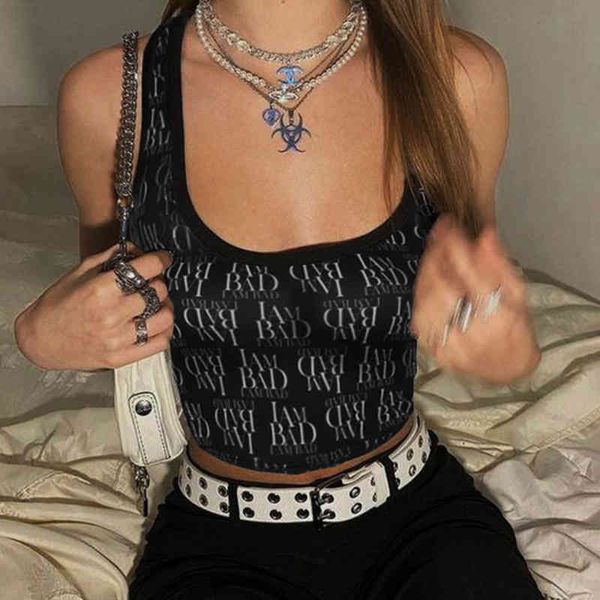 spring summer 2022 letter low neck short summer new fashion casual slim women's simple and comfortable all-match vest, White
spring summer 2022 letter low neck short summer new fashion casual slim women's simple and comfortable all-match vest, White
