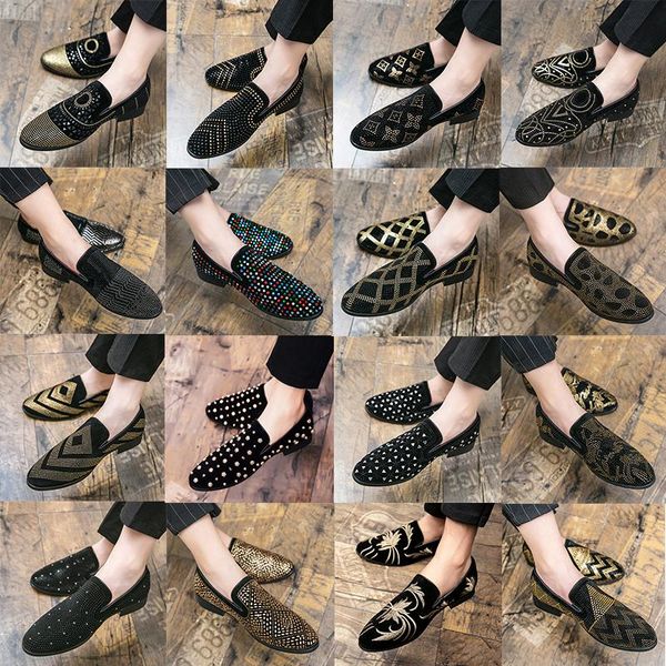 rhinestone luxury brand men dress shoes flat casual shoe business office oxfords genuine leather designers metal buckle suede loafers plus s, Black
rhinestone luxury brand men dress shoes flat casual shoe business office oxfords genuine leather designers metal buckle suede loafers plus s, Black