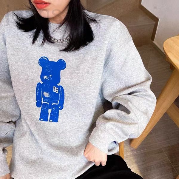 women's hoodies & sweatshirts designer ae chao brand korean pure original new health cloth printed building block bear joint name round, Black
women's hoodies & sweatshirts designer ae chao brand korean pure original new health cloth printed building block bear joint name round, Black