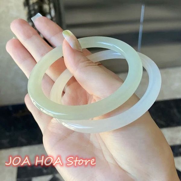 new jingle bracelet thin round strips pair blue-greenwhite jade bangle suet iice seed ancient style handring fine jewelry, Silver
new jingle bracelet thin round strips pair blue-greenwhite jade bangle suet iice seed ancient style handring fine jewelry, Silver