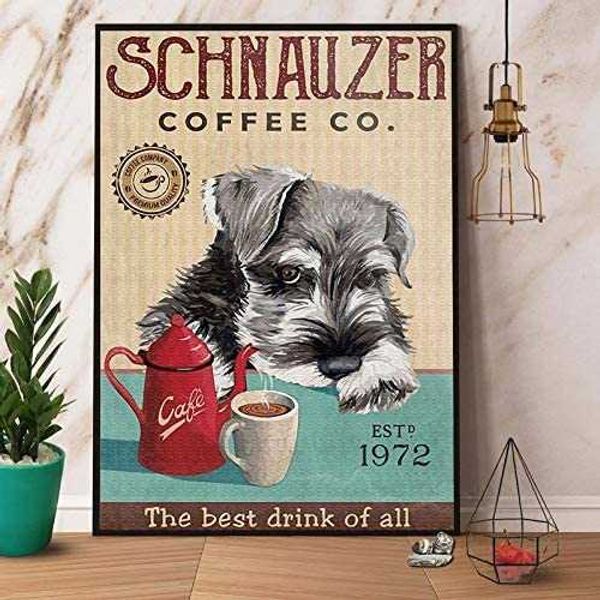 schnauzer dog coffee tin sign poster retro street garage home cafe bar kitchen farm wall decoration bathroom metal tin sign 8x12in gift
schnauzer dog coffee tin sign poster retro street garage home cafe bar kitchen farm wall decoration bathroom metal tin sign 8x12in gift