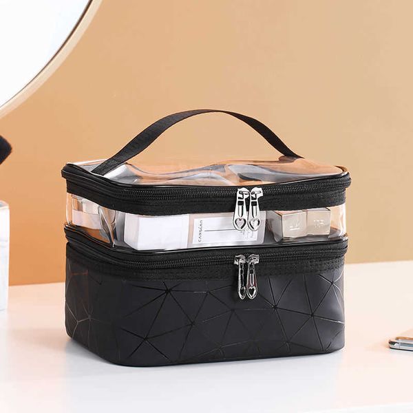 hbpnew double-layer cosmetic bag box lattice portable women's makeup artist multifunctional storage for washing and
hbpnew double-layer cosmetic bag box lattice portable women's makeup artist multifunctional storage for washing and