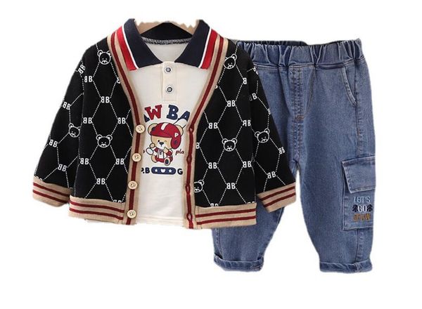 2022 children's clothing wholesale network red bear sweater vest long sleeve shirt casual pants three piece set boys g4, Blue
2022 children's clothing wholesale network red bear sweater vest long sleeve shirt casual pants three piece set boys g4, Blue