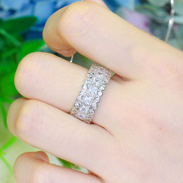 vintage designer ring jewelry wedding rings white aaa cubic zirconia silver plated size 6-9 south american mexican engagement copper rings f, Slivery;golden
vintage designer ring jewelry wedding rings white aaa cubic zirconia silver plated size 6-9 south american mexican engagement copper rings f, Slivery;golden