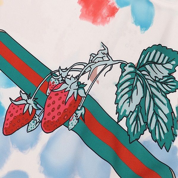 fashion trendy brand floral print women's t-shirt loose small round neck high quality, White
fashion trendy brand floral print women's t-shirt loose small round neck high quality, White