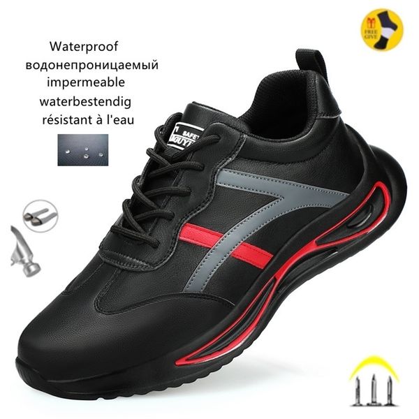 safety shoes waterproof mens steel toe boots work security footwear antismashing nonslip construction sneakers 220718, Black
safety shoes waterproof mens steel toe boots work security footwear antismashing nonslip construction sneakers 220718, Black